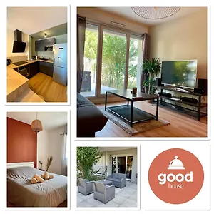  Appartement L'ovalie T2 Climatise Et Jardin